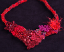 Red Flower Necklace