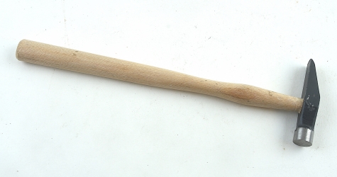 1/2" round flat face with 1 1/2" sharp taper metalsmith hammer