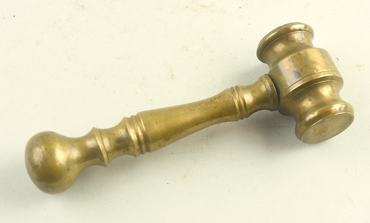 Brass gavel