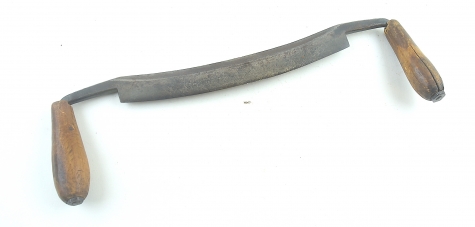 11" slightly curved drawknife