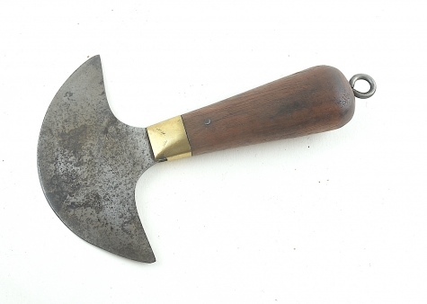 Half moon leather knife