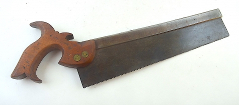 A. Beckett 12" backsaw c. 1840