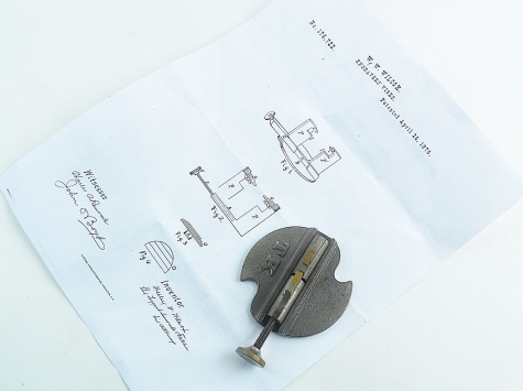 Wilcox 1876 patent engraver's vise